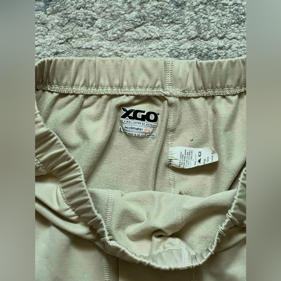 XGO Acclimate Dry Base Layer Thermal Set Men’s Large – Tan / Beige – Made in USA - Picture 12 of 16